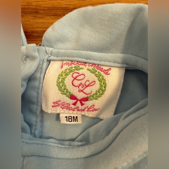 Smocked Threads by Cecil and Lou Light Blue Jumper size 18M - Picture 3 of 8